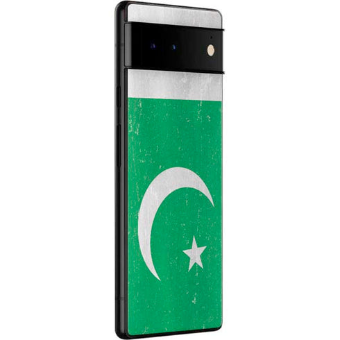 Pakistan Flag Distressed Google Pixel 6 Pro Skin